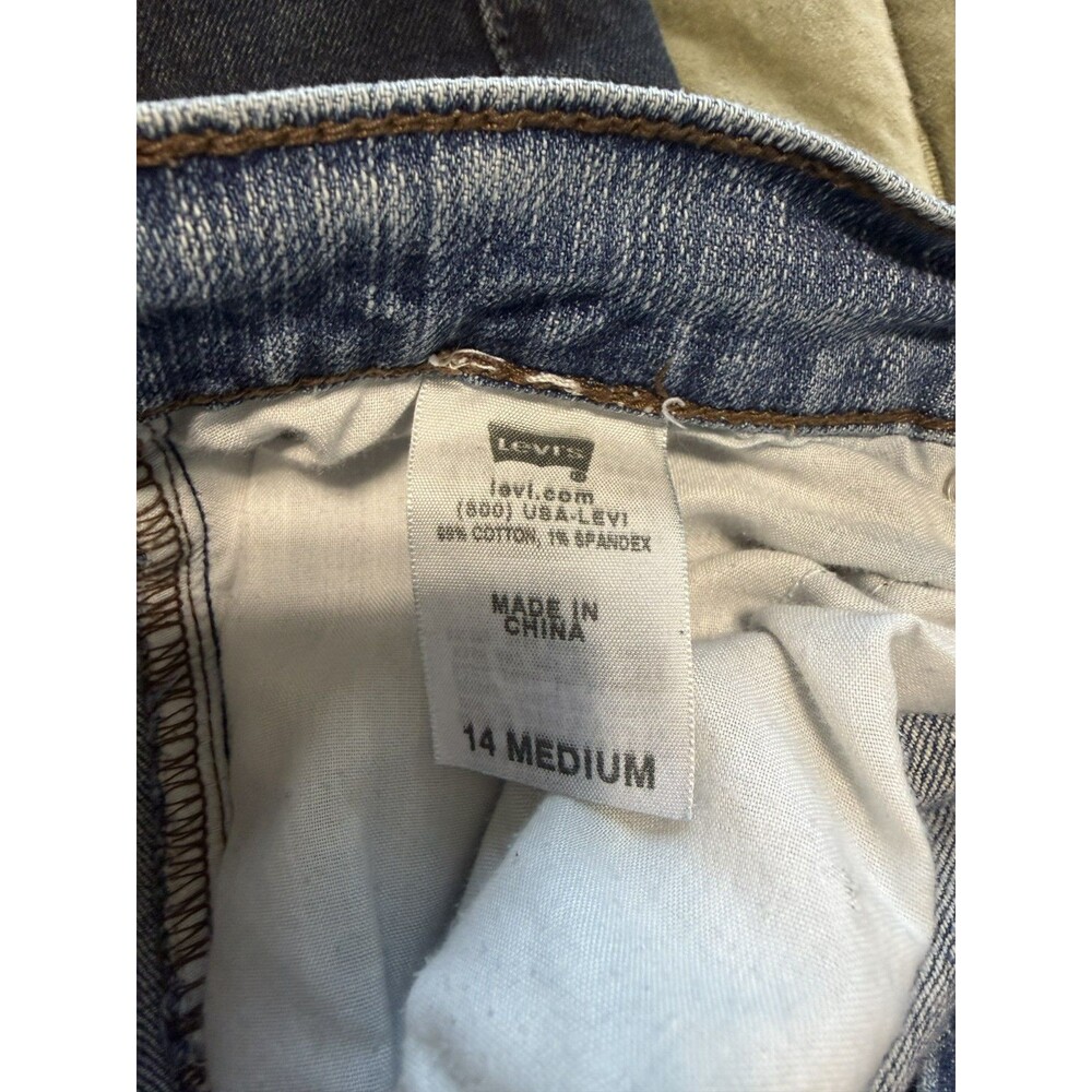 Levi Strauss & co Blue Denim Skinny Stretch Jeans Women 14 Medium - Picture 4 of 4